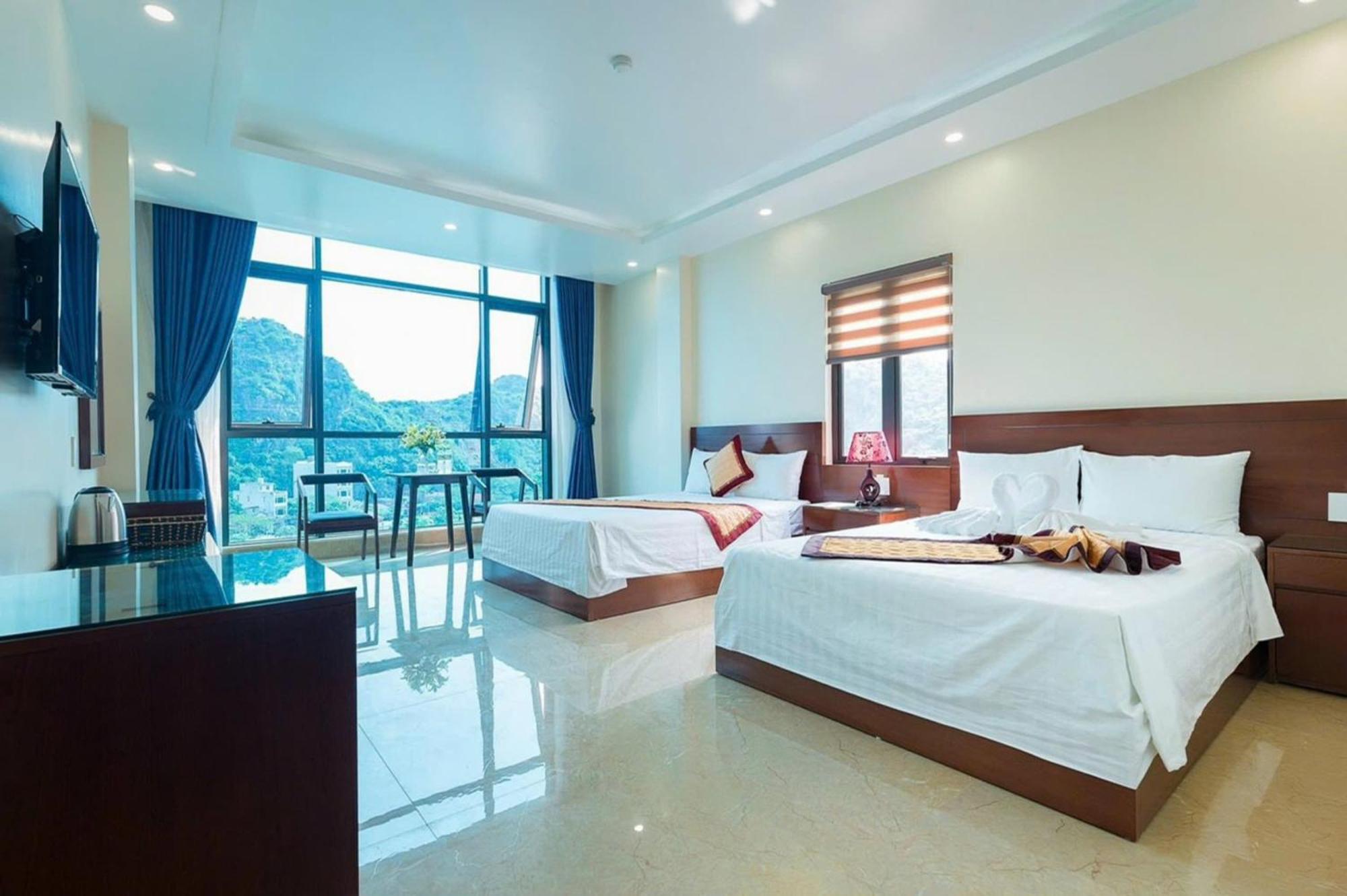 Aroma Cat Ba Sea View Hotel Chan Chau 部屋 写真